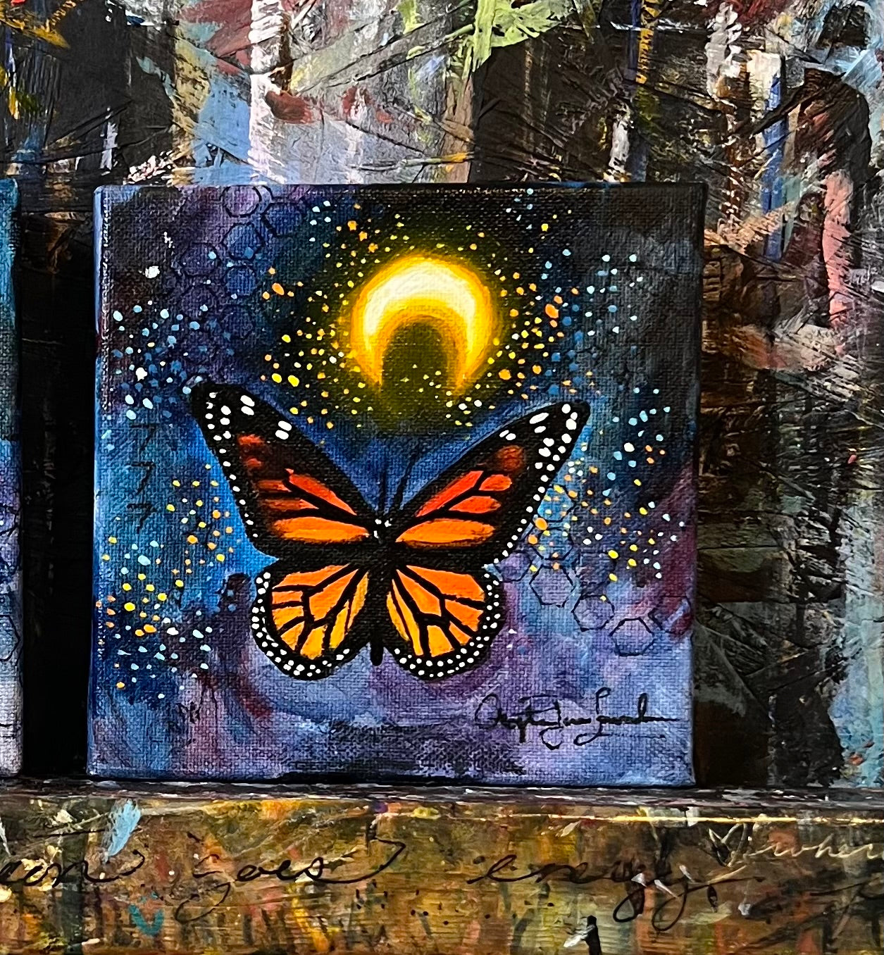 Mini Butterfly Moon Paintings