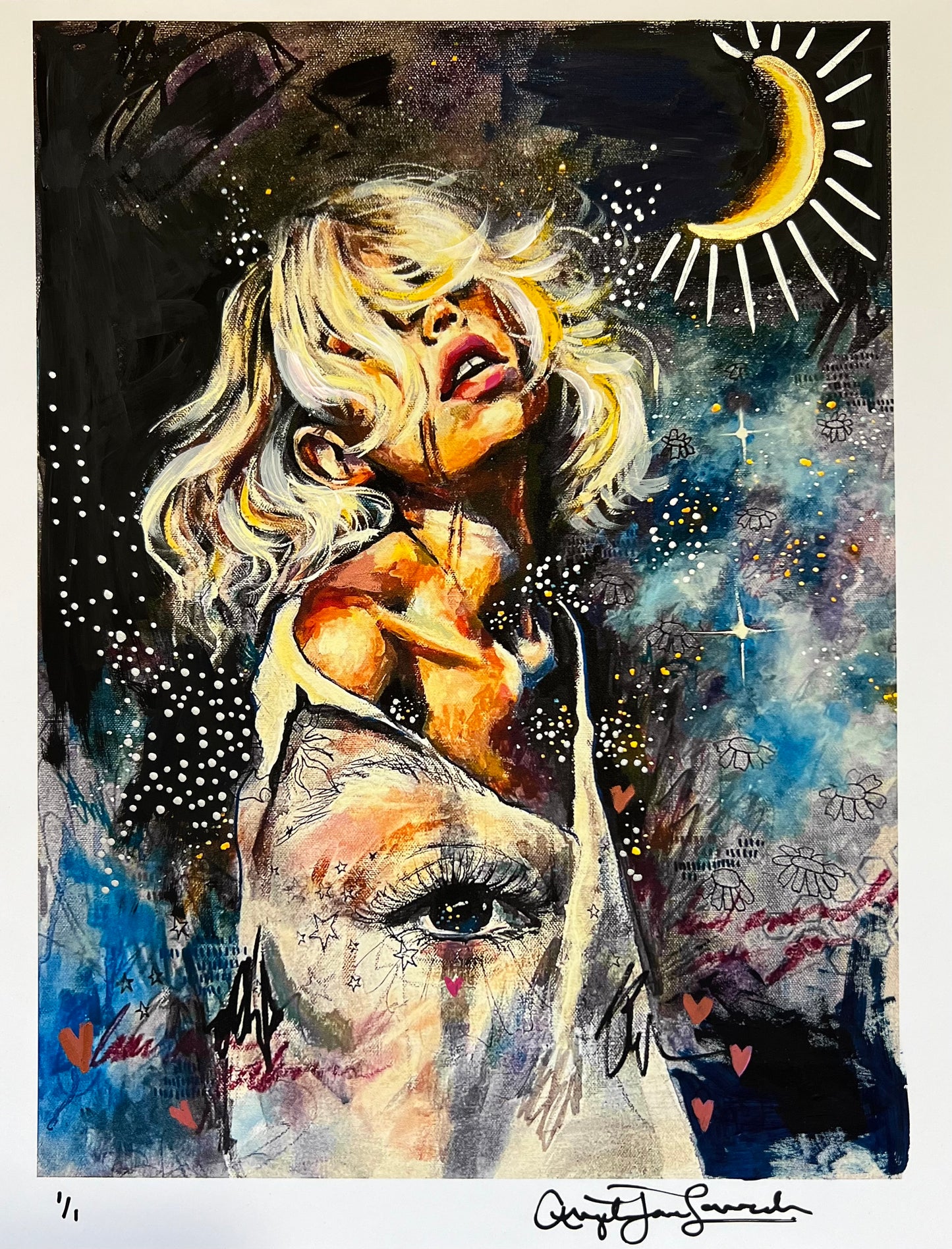 Written In The Stars Hand Embellished Prints