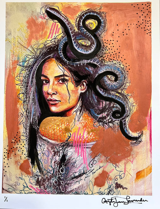 Sciamachy Hand Embellished Prints