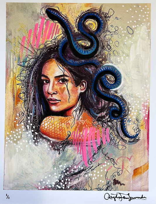 Sciamachy Hand Embellished Prints